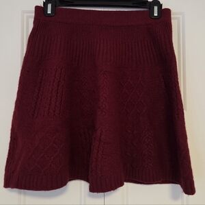 Marc Jacobs Burgundy Red Wool Mini Skirt